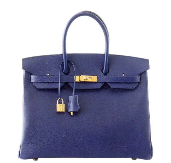 Hermes Birkin 35 Bag Bleu Saphir 