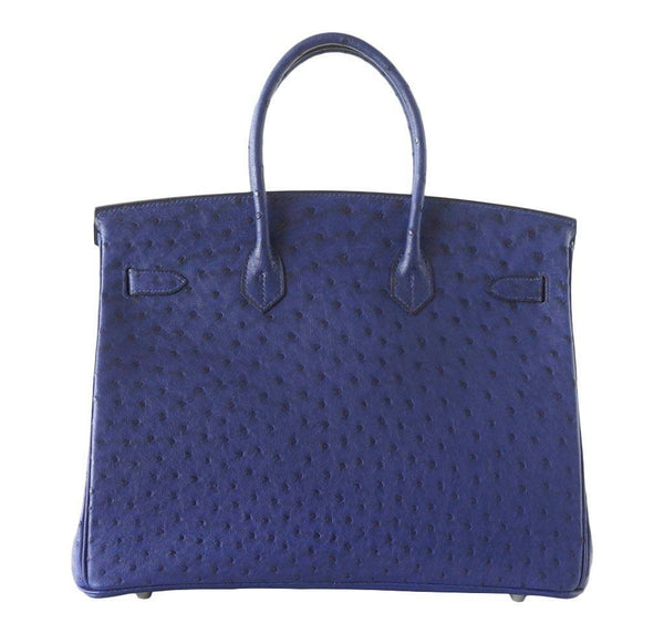 hermes birkin 35 blue iris new back