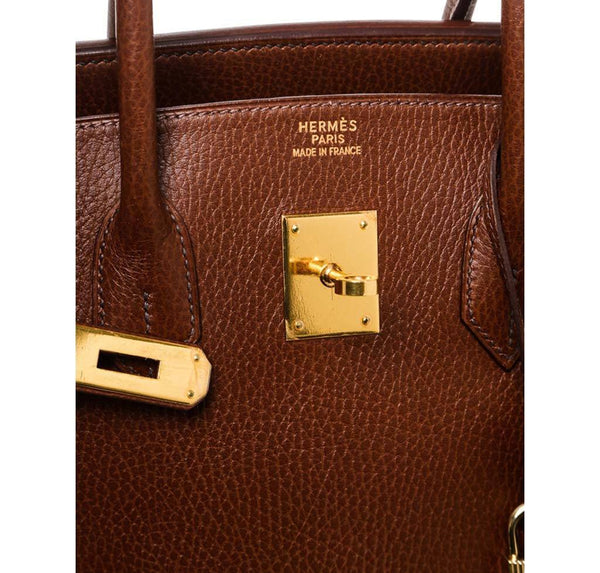 Hermes Birkin 35 Brown Used embossing