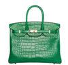 Hermes Birkin 35 Bag Cactus Alligator