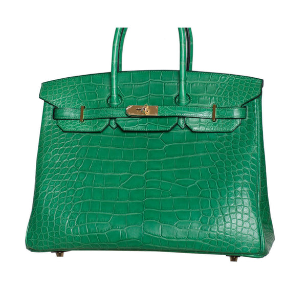 Hermes Birkin 35 Bag Cactus Alligator