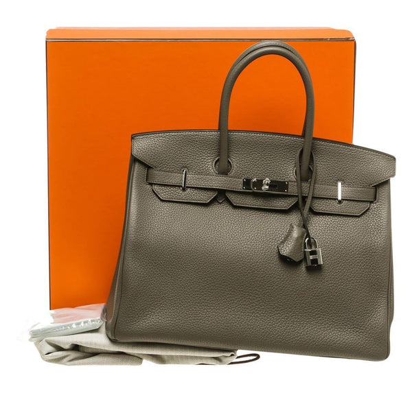 Hermes Birkin 35 Etain Gray New complete