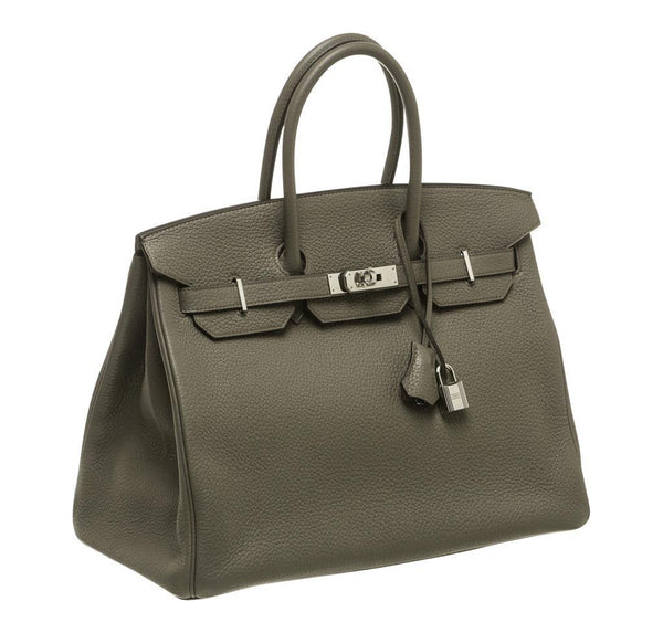 Hermes Birkin 35 Etain Gray New side