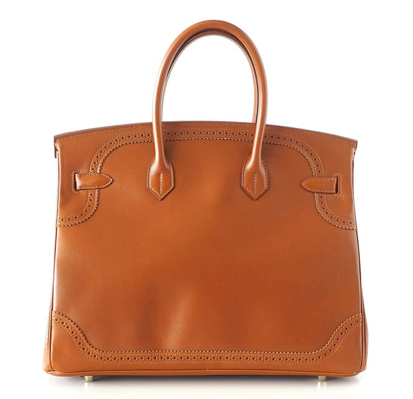 Hermes birkin ghillies 35 fauve new back