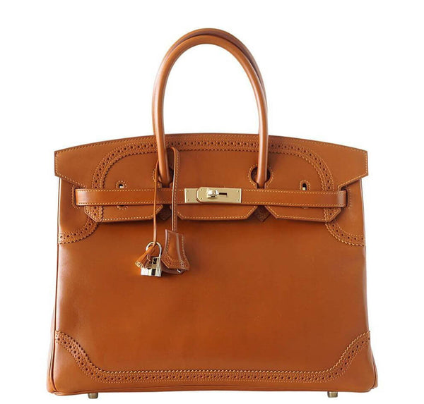 Hermes Birkin Ghillies Bag 35 Fauve