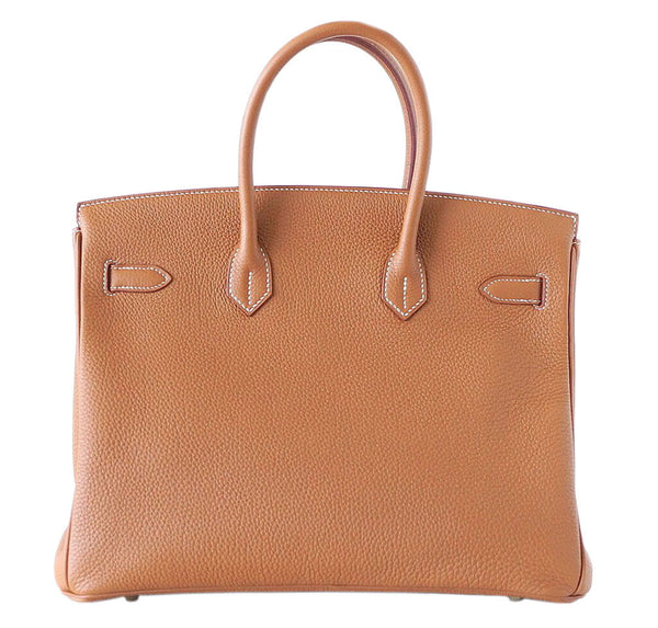 Hermes Birkin 35 Gold Bag Togo 