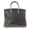 Hermes Birkin Bag Graphite Porosus Crocodile