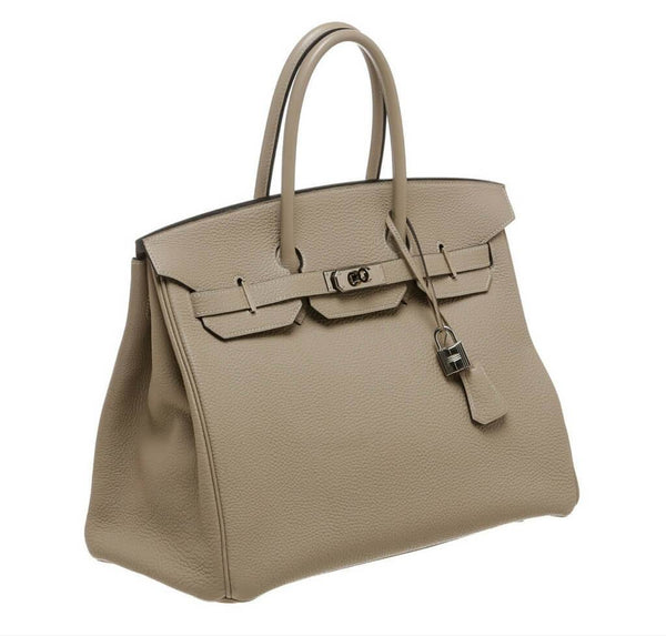 Hermes Birkin 35 Gris Tourterelle Used Side