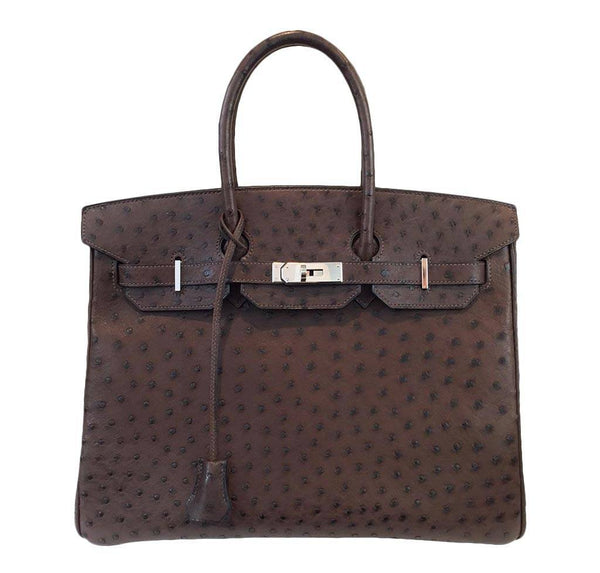 Hermes Birkin 35 Marron Fonce Bag