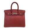 Hermes Birkin 35 Ostrich Rouge Bag 