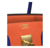 hermes birkin 35 special order blue orange new embossing