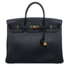 Hermes Birkin 40 Noir Togo Bag 