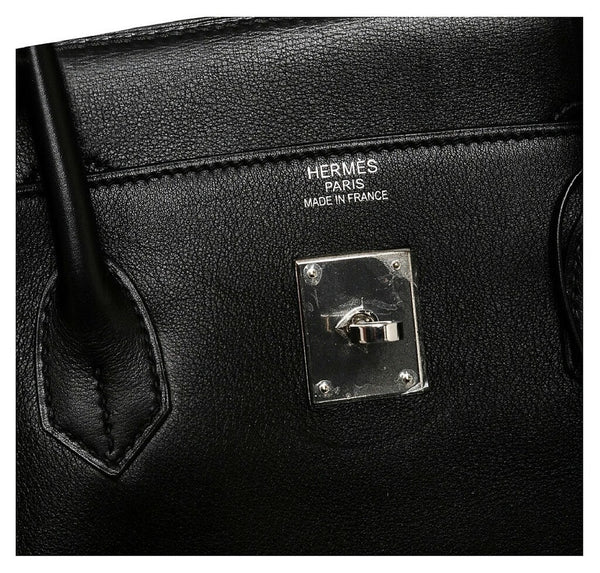 Hermes Birkin 40 Black Used Embossing