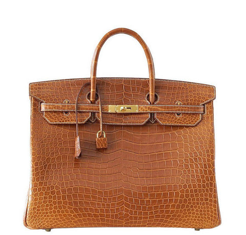 Hermes Birkin 40 Bag Fauve Crocodile 