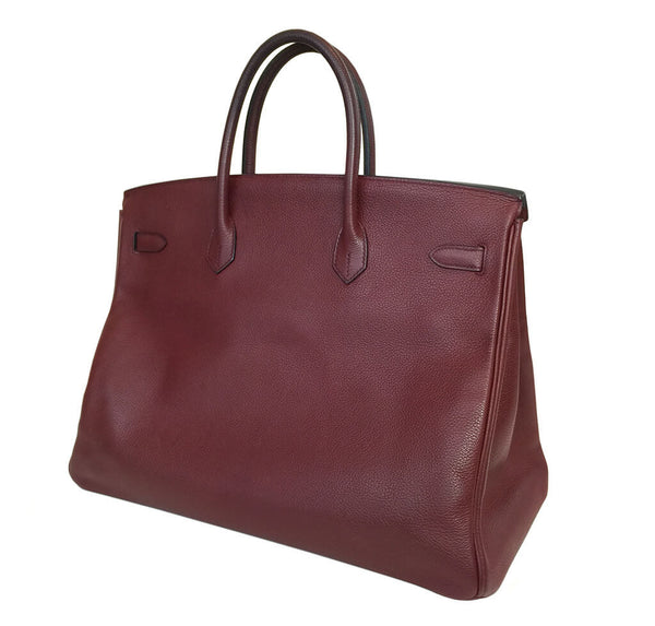 Hermes Birkin 40 Bag Rouge H