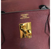 Hermes Birkin 40 Bag Rouge H