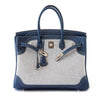 Hermes Birkin Ghillies 35 Blue New Open