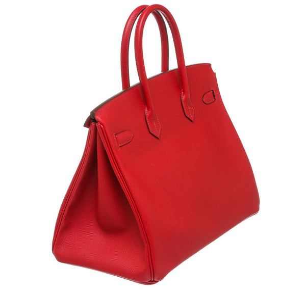 Hermes Birkin 35 Bag Rouge Casaque 