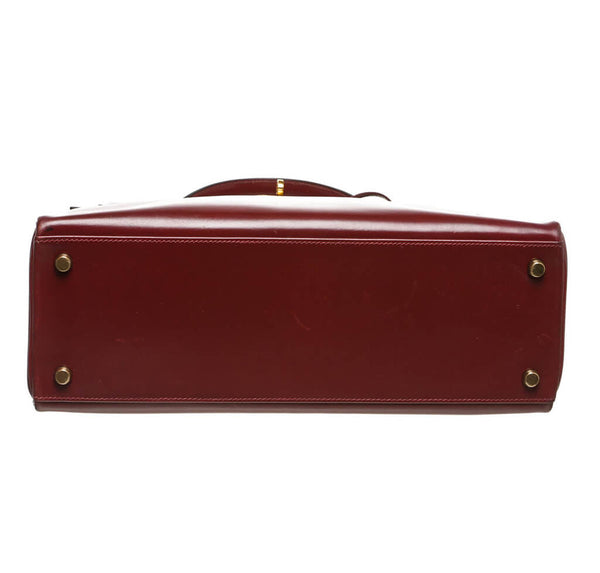 Hermes Kelly 32 Bag Burgundy Gold Hardware