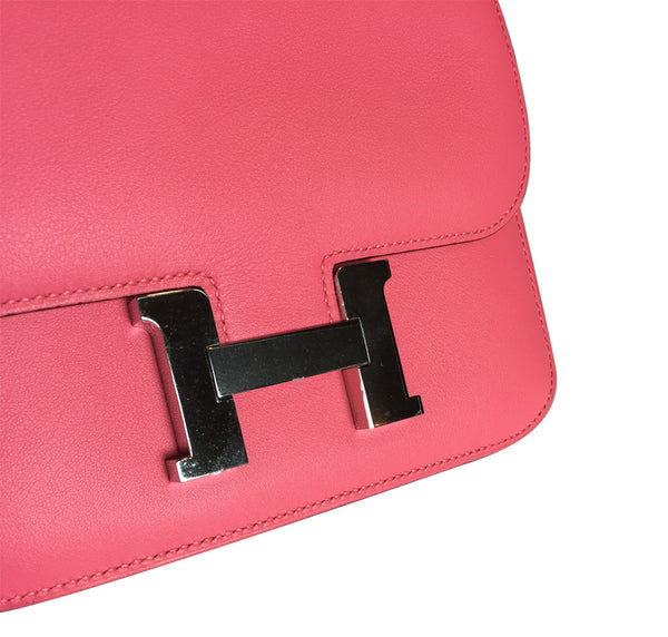 Hermes Constance Mini 18 Rose Azalea Swift Leather PHW