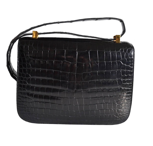 Hermes Constance 23 Vintage Bag Black