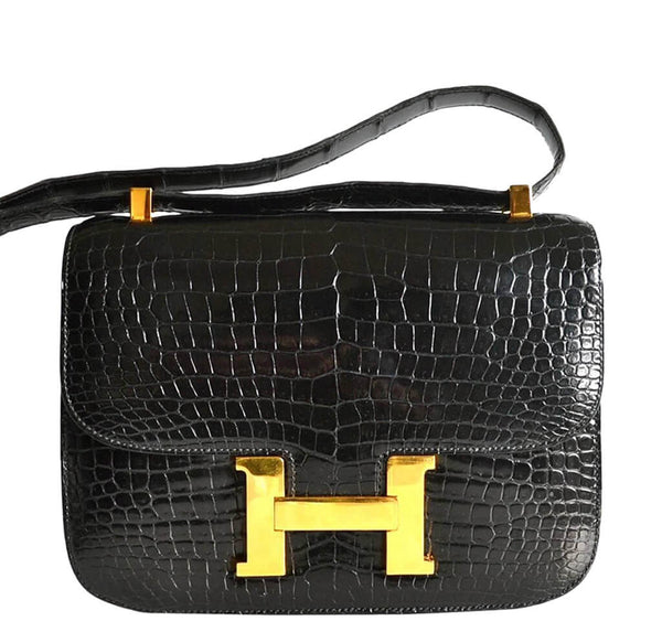 Hermes Constance 23 Vintage Bag Black