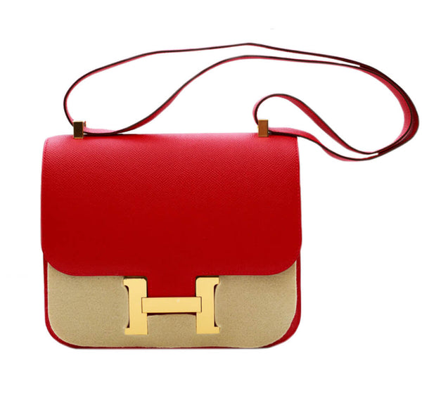 Hermes Constance 24 Bag Rouge Casaque 