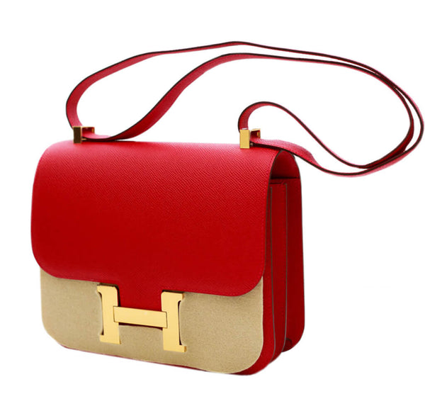 Hermes Constance 24 Bag Rouge Casaque 