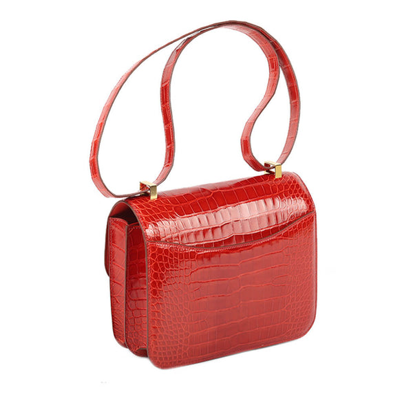 Hermes Constance 24 Bag Sanguine Crocodile