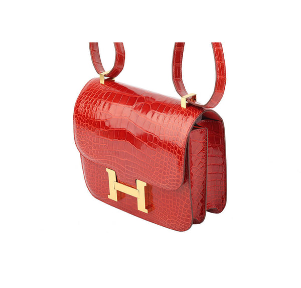 Hermes Constance 24 Bag Sanguine Crocodile