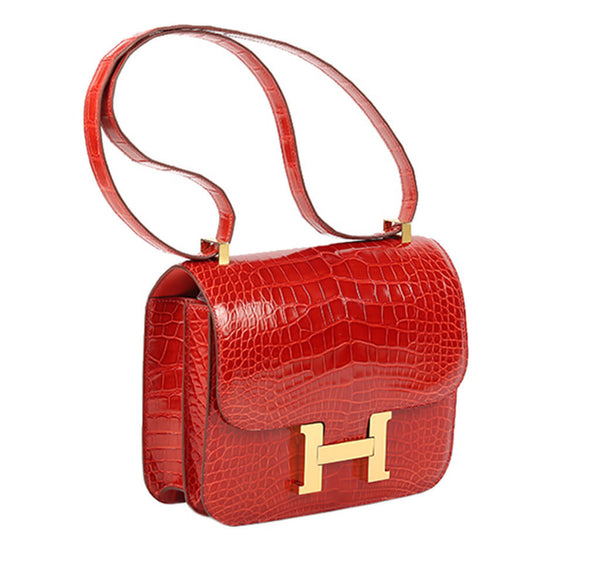 Hermes Constance 24 Bag Sanguine Crocodile