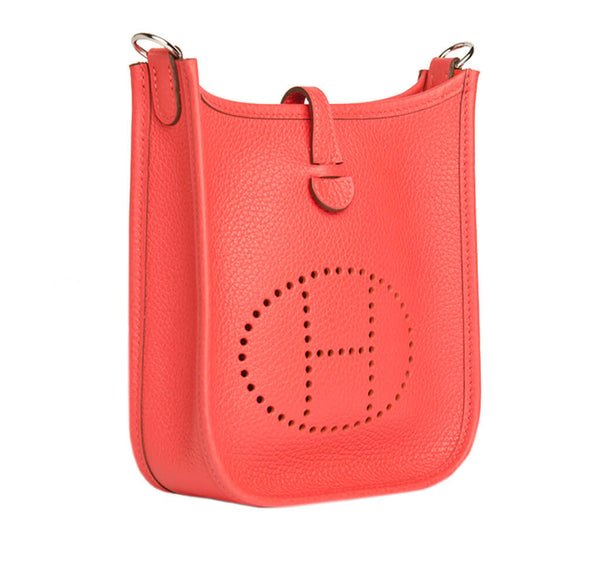 Hermes Evelyne Mini Bag Rouge Pivoine