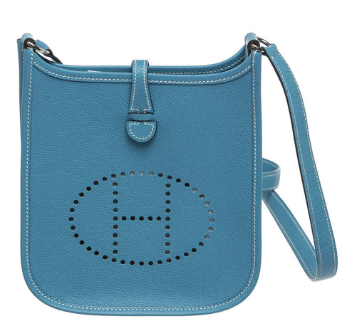 Hermes Evelyne II TPM Bag Blue 