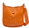 Hermes Evelyne Bag Orange Clemence Leather