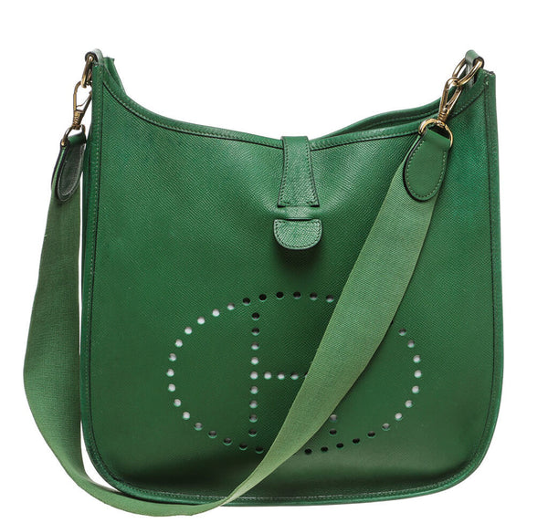 Hermes Evelyne I Bag Green Epsom