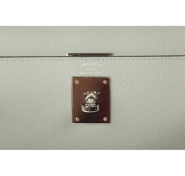 Hermes Kelly 28 Bag Bleu Glacier