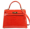 Hermes Kelly 28 Geranium Porosus Crocodile