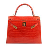 Hermes Kelly 28 Geranium Porosus Crocodile