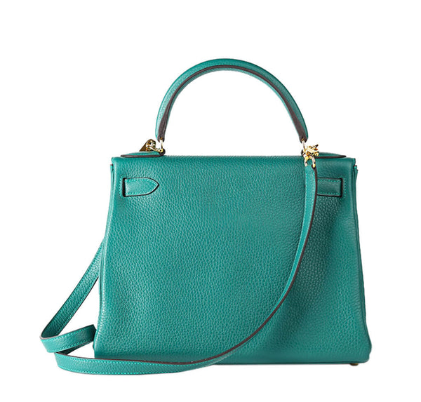 Hermes Kelly 28 Bag Malachite Togo 