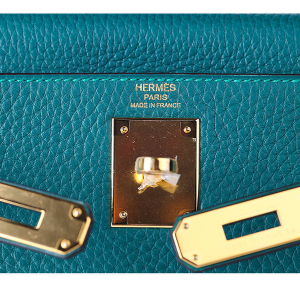 Hermes Kelly 28 Bag Malachite Togo 