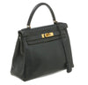 hermes kelly 28 navy blue used side