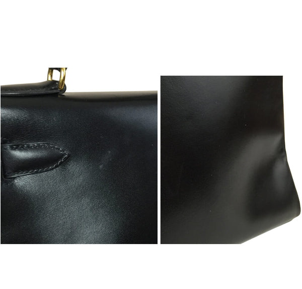 Hermes Kelly 28 Bag Black Swift 