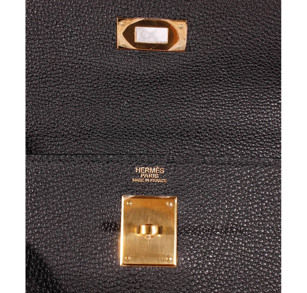 Hermes Kelly 32 Bag Black Togo