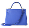 Hermes Kelly 32 Bag Blue Togo