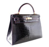 Hermes Kelly 32 Bag Blue Marine 