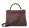 Hermes Kelly 32 Bag Prune Evercolor