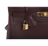 Hermes Kelly 32 Bag Prune Evercolor