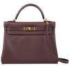 Hermes Kelly 32 Bag Prune Evercolor