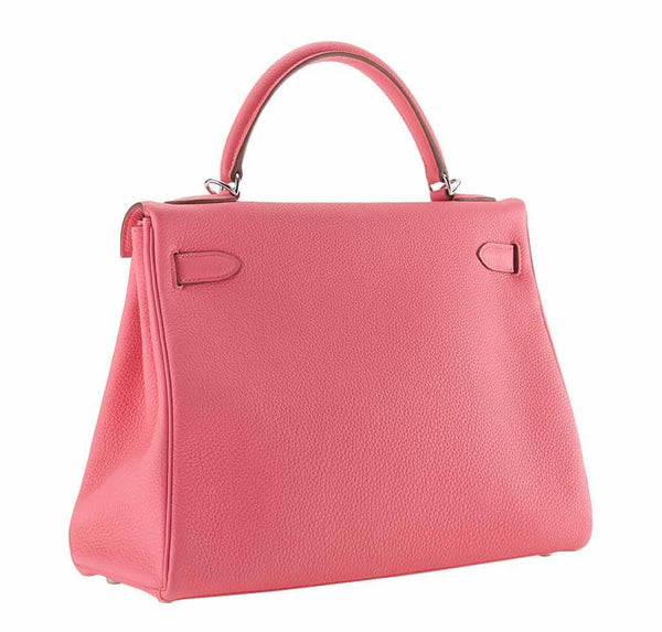 hermes kelly 32 rose lipstick new back side