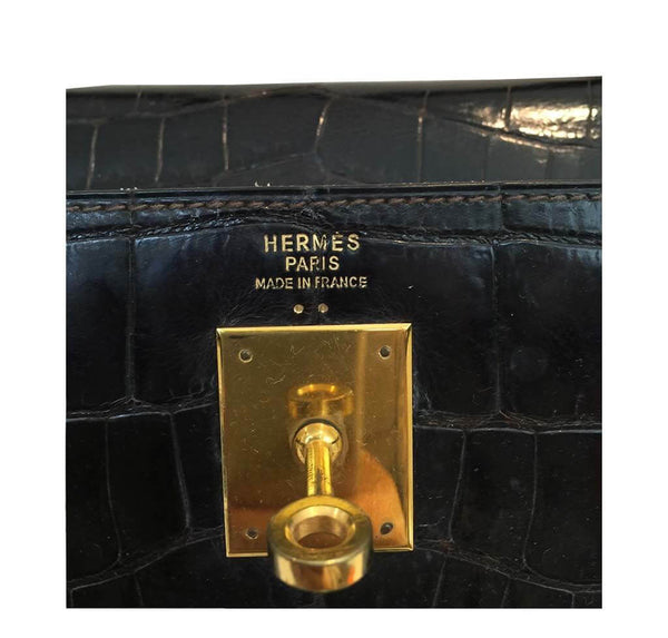 Hermes Kelly 32 Vintage Bag Crocodile